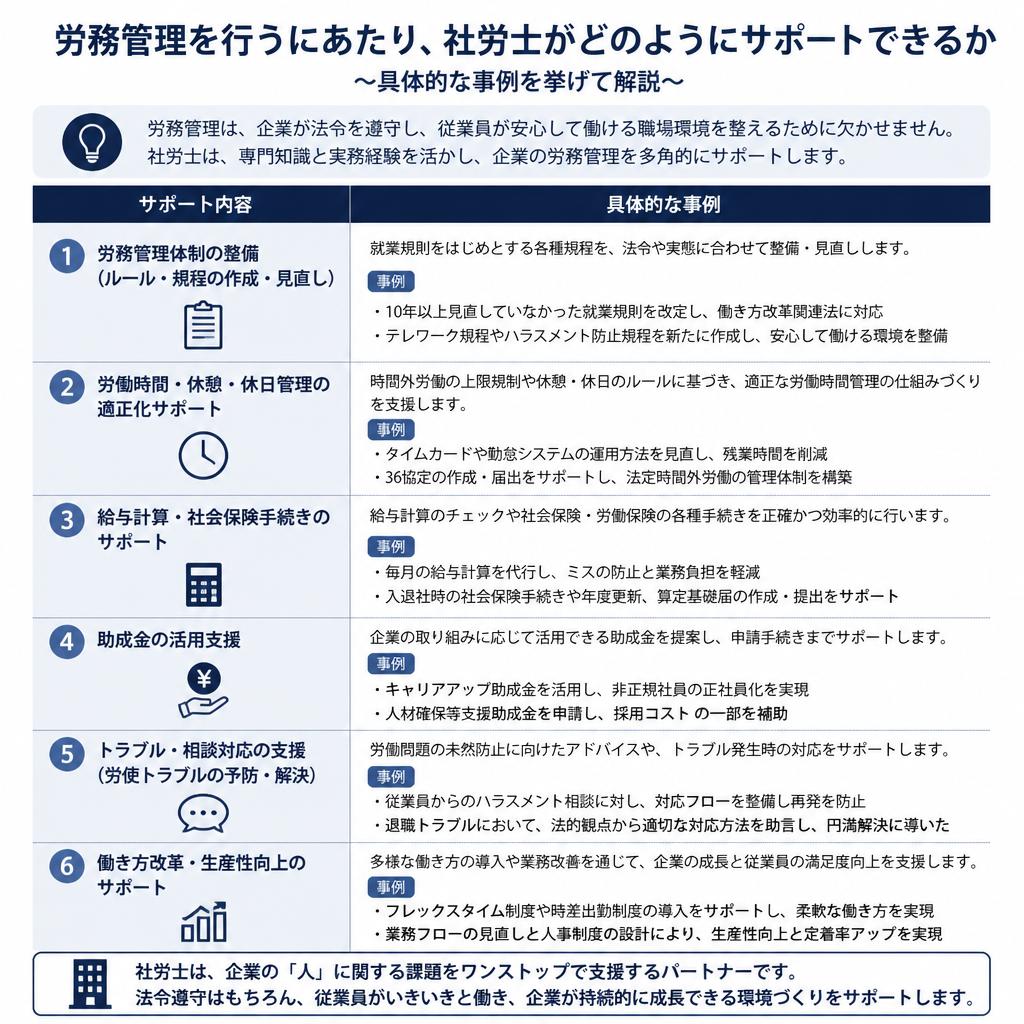 5. 労務管理を支えるプロのサポート